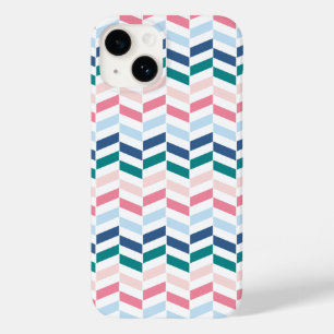 Modern Pastel Färg Geometric Chevron Monogram A