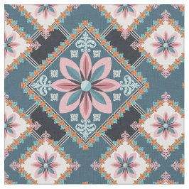 Modern Pastel Geometric Blommigt Sömlös Mönster Tyg