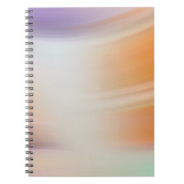 Modern Pastel Gradient Spiral Notebook Anteckningsbok