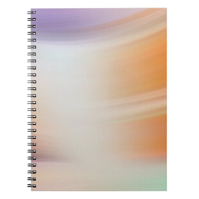 Modern Pastel Gradient Spiral Notebook Anteckningsbok (Framsidan)
