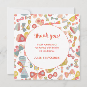 Modern Pastel Graphic Butterfly Mönster Tack