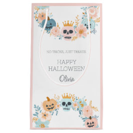 Modern Pastel Halloween Skull Fall Spooky Blommigt