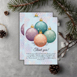 Modern Pastel-julklapp för prydnadsbarn Tack Kort