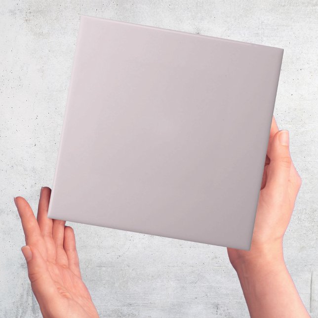 Modern Pastel Light Lila Grått Simple Solid Färg Kakelplatta (pastel mauve purple grey solid color plain tiles)