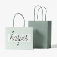 Modern Pastel Mint Hej och du Namn