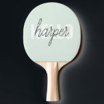 Modern Pastel Mint Hej och du Namn Pingisracket<br><div class="desc">Modern Pastel Mint Hej och du Namn</div>