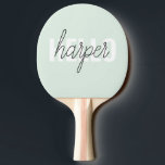 Modern Pastel Mint Hej och du Namn Pingisracket<br><div class="desc">Modern Pastel Mint Hej och du Namn</div>
