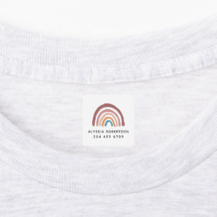 Modern Pastel Rainbow Cute Kids Klistermärke