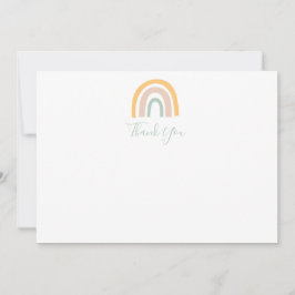Modern Pastel Rainbow Girl Tack Kort