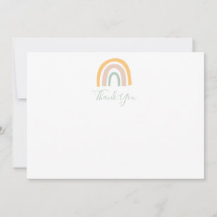Modern Pastel Rainbow Girl Tack Kort