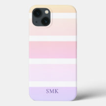 Modern Pastel Rainbow Rand Monogram