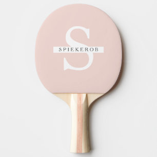 Modern Pastel Rosa Beauty Personlig Namn Pingisracket