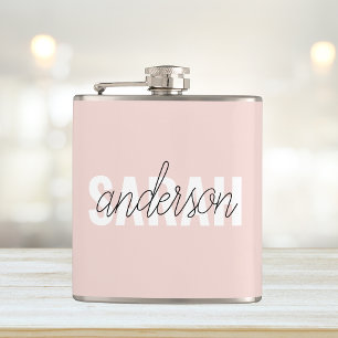 Modern Pastel Rosa Beauty Personlig You Namn Fickplunta