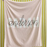 Modern Pastel Rosa Beauty Personlig You Namn Fleecefilt<br><div class="desc">Modern Pastel Rosa Beauty Personlig You Namn</div>