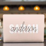 Modern Pastel Rosa Beauty Personlig You Namn HP Laptopskin<br><div class="desc">Modern Pastel Rosa Beauty Personlig You Namn</div>
