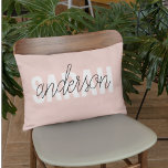Modern Pastel Rosa Beauty Personlig You Namn Prydnadskudde<br><div class="desc">Modern Pastel Rosa Beauty Personlig You Namn</div>