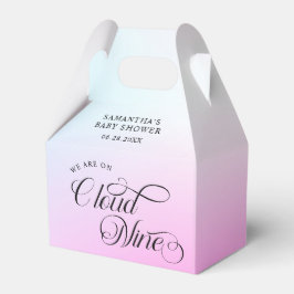 Modern Pastel Rosa Cloud Nine Baby Shower Presentaskar