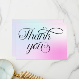 Modern Pastel Rosa Cloud Nine Baby Shower Tack Kort