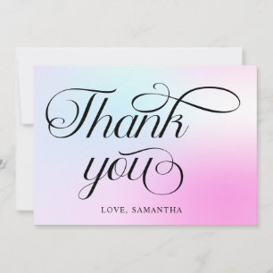 Modern Pastel Rosa Cloud Nine Baby Shower Tack Kort