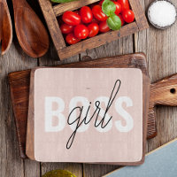 Modern Pastel Rosa Girl Girl Chef Phrase