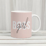 Modern Pastel Rosa Girl Girl Chef Phrase Kaffemugg<br><div class="desc">Modern Pastel Rosa Girl Girl Chef Phrase</div>