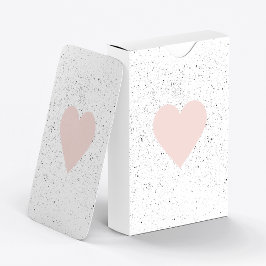 Modern Pastel Rosa & Heart Loving Gift Casinokort