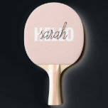 Modern Pastel Rosa Hej och du Namn Pingisracket<br><div class="desc">Modern Pastel Rosa Hej och du Namn</div>