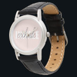 Modern Pastel Rosa Inhale Exhale Quote Armbandsur<br><div class="desc">Modern Pastel Rosa Inhale Exhale Quote</div>