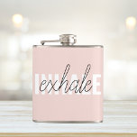 Modern Pastel Rosa Inhale Exhale Quote Fickplunta<br><div class="desc">Modern Pastel Rosa Inhale Exhale Quote</div>