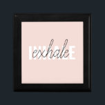 Modern Pastel Rosa Inhale Exhale Quote Minnesask<br><div class="desc">Modern Pastel Rosa Inhale Exhale Quote</div>