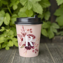 Modern Pastel Rosa & Red-Blommigt med inledande