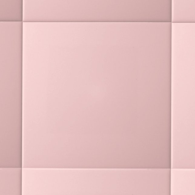 Modern Pastel Solid Färg Pastel Rosa Kakelplatta (Skapare uppladdad)