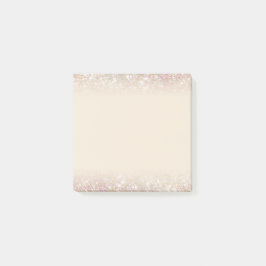 Modern Pastel Sparkling Guld Silver Ombre Square Post-it Block