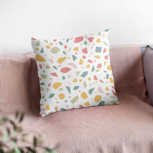 Modern pastel terrazzo mönster kudde