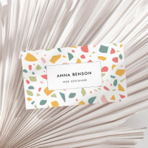 Modern pastel terrazzo mönster