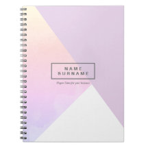 Modern Pastel Violet Geometric Spiral Photo