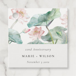 Modern Pastel  Waterlily - årsdag Gåvor Etiketter