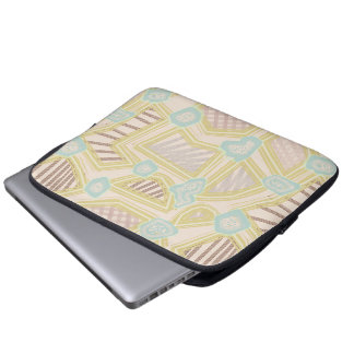Modern pastell abstrakt geometrisk mönster laptop fodral