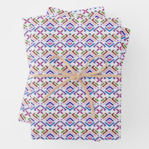 Modern Pastell Etisk Geometrisk Diamantmönster