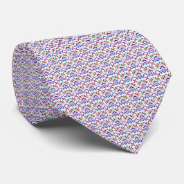 Modern Pastell Etisk Geometrisk Diamantmönster Slips