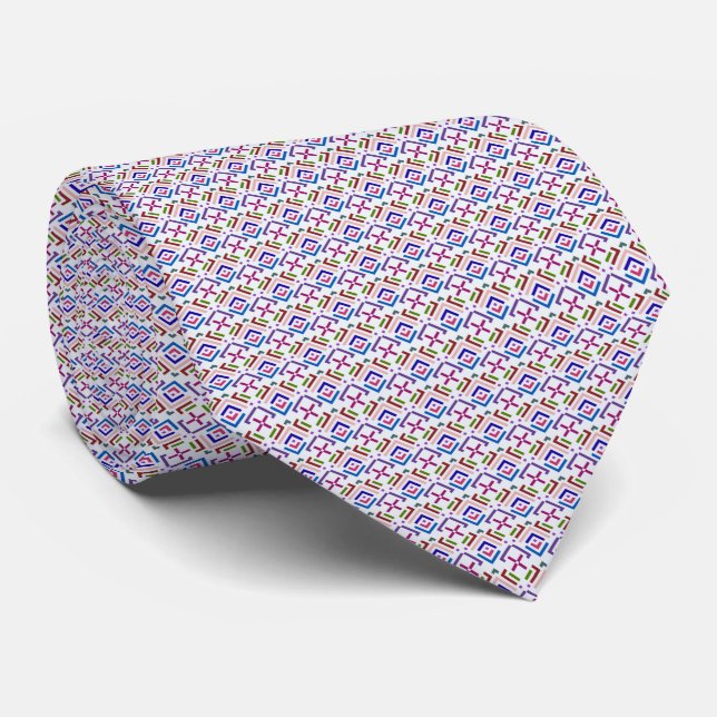 Modern Pastell Etisk Geometrisk Diamantmönster Slips (Rullad)