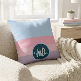 Modern Pastell Gradient Randig Mönster Anpassat Na Kudde
