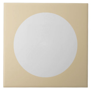 Modern Pastell Kräm Cirkel Abstrakt Enkel Kakelplatta