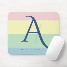 Modern Pastell Minimalistisk Anpassat Namn Musmatta