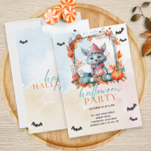 Modern Pastell Pumpafest Fox Halloweenfest