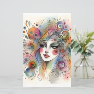 Modern Pastell Whimsisk Scrapbook Papper