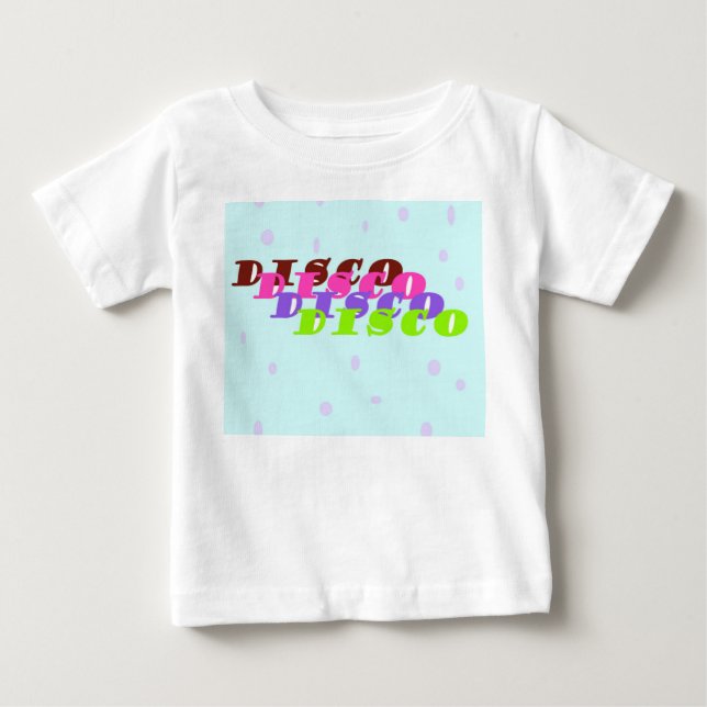 Modern pastellfärgad Disco-citatdesign T Shirt (Framsida)