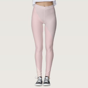 Modern pastellfärgad färg för rosa lilakrämmall leggings