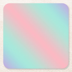 Modern pastellfärggradient vid rosa vid lila underlägg papper kvadrat
