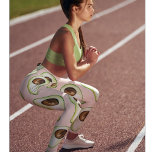 Modern pastellRosa och Grönt Avocado Mönster Leggings<br><div class="desc">Modern pastellRosa och Grönt Avocado Mönster</div>